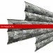 Сайдинг МеталлПрофиль Woodstock-28х330 (ECOSTEEL-01-Белый Камень ПР-0.5) /1 шт/