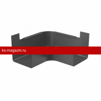 Galeco (Галеко) STAL2 125/80 Угол внутренний 90гр. Графит RAL 7015 (RR23) /1 шт/