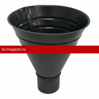 Воронка водосборная большая, 250/90 мм Мatt RAL 9005