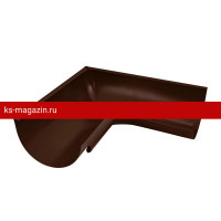 Угол желоба 90 внутренний Aquasystem Comfort (Аквасистем) PE 125/90 (RAL 8017) /1 шт/