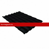 Металлочерепица классик 0,5 Satin Matt TX RAL 9005 черный