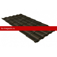 Металлочерепица Grand Line (Гранд Лайн) кредо 0,5 Drap RAL 8017 /1 кв.м./