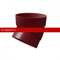 Колено трубы 45 Grand Line (Гранд Лайн) ПВХ Standart 120/87 (Бордо) /1 шт/