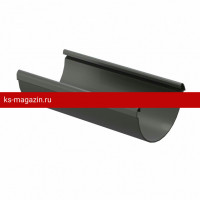 Желоб водосточный 3 м Docke LUX (Графит) /1 шт/
