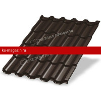 Металлочерепица МеталлПрофиль Трамонтана-S (PURETAN-20-8017-0.5) /1 кв.м/