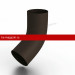 Колено сливное Металл Профиль 125/100 Foramina Freeze (Dark Brown) /1 шт/