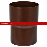 Соединитель трубы Aquasystem Comfort (Аквасистем) PE 125/90 RAL8017 40 шт/уп