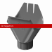 Воронка Docke (Дёке) STAL PREMIUM 125/90 (Графит RAL7024) /1 шт/