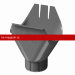 Воронка Docke (Дёке) STAL PREMIUM 125/90 (Графит RAL7024) /1 шт/