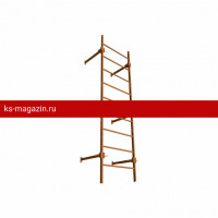 Секция пожарной лестницы BORGE 800, 3м, оцинк., сигнально-серый (RAL 7004), CZn