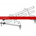 Снегозадержатель ROOFsystems ECONOM d25(круг), 1м NEXT Т-обр. опора RAL 8004
