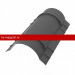 Конёк полукруглый R90мм 1.97мм Crown BT Matt 0,5мм RR23