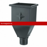 Воронка водосборная удлиненная Aquasystem (Аквасистем) PU MATT 150/100 (RR-23) /1 шт/
