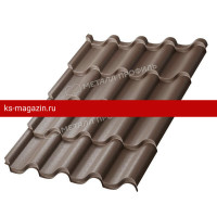 Металлочерепица МеталлПрофиль Монтерроса-M (PURMAN-20-RR32-0.5) /1 кв.м./
