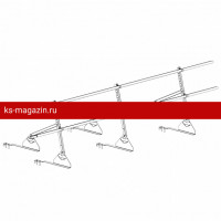 Ограждение ROOFsystems PRESTIGE ZN H-600/3,0м 2 трубы Натур RAL3005