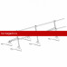 Ограждение ROOFsystems PRESTIGE ZN H-600/3,0м 2 трубы Натур RAL3005