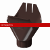 Воронка Docke (Дёке) STAL PREMIUM 125/90 (Шоколад RAL8019) /1 шт/