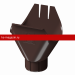 Воронка Docke (Дёке) STAL PREMIUM 125/90 (Шоколад RAL8019) /1 шт/