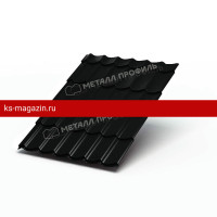 Металлочерепица МеталлПрофиль Ламонтерра-X (VikingMP-01-9005-0.45) /1 кв.м./