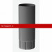 Docke STAL PREMIUM MATT 125/90 мм Труба водосточная 3 м Графит RAL7024