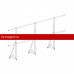 Ограждение ROOFsystems ECONOM d-25 (круг) H-1200/3,0м NEXT ТУ (Т-обр. Опора) RAL6005