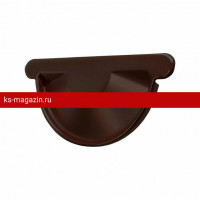 Заглушка торцевая универсальная Optima Matt 125мм RAL 8017
