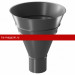 Docke STAL PREMIUM 125/90 мм Воронка водосборная Графит RAL7024