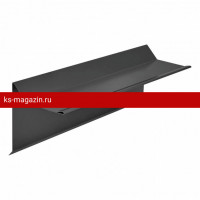 Торцевая планка для ГЧ 90х20х78 L=2м РЕ RAL 7024 (Фартук S5 new) /1 шт/