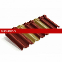 Композитная черепица Metrotile (Метротайл) Gallo (Красно-Желтый) /лист/