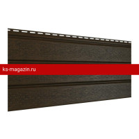 Софит UPLAST (Ю-пласт) ПРОФ перфорированный (Орех темный) (под заказ) /1 шт/