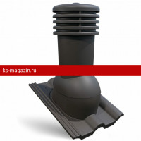 Eurovent VENTOS X PLUS R 150mm RAL8017 (к-т) Вент. выход изолированный профиль франкфуртская