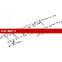 Лестница кровельная ROOFsystems PRESTIGE ZN600 1,2м Композит RAL 6005