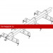 Снегозадержатель ROOFsystems PRESTIGE ZN 45*25 (овал), 3м NEXT 4 опоры Т-обр. RAL 8004