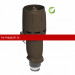 Vilpe (Вилпе) FLOW ECo125Р/700 вентилятор =ECo190 (Коричневый) /1 шт/
