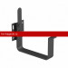 Galeco (Галеко) STAL2 125/80 Кронштейн короткий Черный RAL 9005 (RR33) /1 шт/