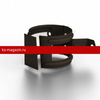 Держатель трубы (дерево) Металл Профиль 125/100 Foramina Freeze (Dark Brown) /1 шт/