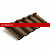 Композитная черепица Metrotile (Метротайл) MetroRoman (Бургундия) /лист/