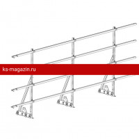 Ограждение ROOFsystems PRESTIGE ZN H-1200/3,0м 4 трубы CLICK фальц RAL7024
