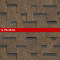 Гибкая черепица Шинглас (Shinglas) Ультра Фокстрот (Дуб) /1 кв.м/