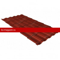 Металлочерепица Grand Line (Гранд Лайн) кредо 0,5 Satin RAL 3009 /1 кв.м./