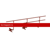 Ограждение кровельное H-60см, 3 метра, красное вино (RAL 3005)