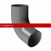 Отвод трубы Docke (Дёке) STAL PREMIUM 125/90 (Графит RAL7024) /1 шт/