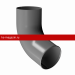 Отвод трубы Docke (Дёке) STAL PREMIUM 125/90 (Графит RAL7024) /1 шт/