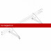 Снегозадержатель ROOFsystems ECONOM d25(круг), 1м, м/ч (треугольн.) RAL 3005