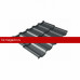 Металлочерепица модульная квинта Uno Grand Line c 3D резом 0,5 Satin Matt TX RAL 7024 мокрый асфальт