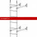 Лестница стеновая ROOFsystems ELITE ZN400 1,8м Универ RAL 9005