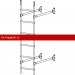 Лестница стеновая ROOFsystems ELITE ZN400 1,8м Универ RAL 9005