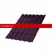 Металлочерепица МеталлПрофиль Ламонтерра-X (VALORI-20-Violet-0.5) /1 кв.м./