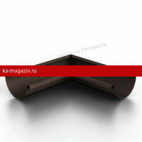 Угол желоба внутренний Металл Профиль 125/100 Foramina Freeze (Dark Brown) /1 шт/
