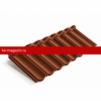 Композитная черепица Metrotile (Метротайл) MetroBond (Терракот) /лист/
